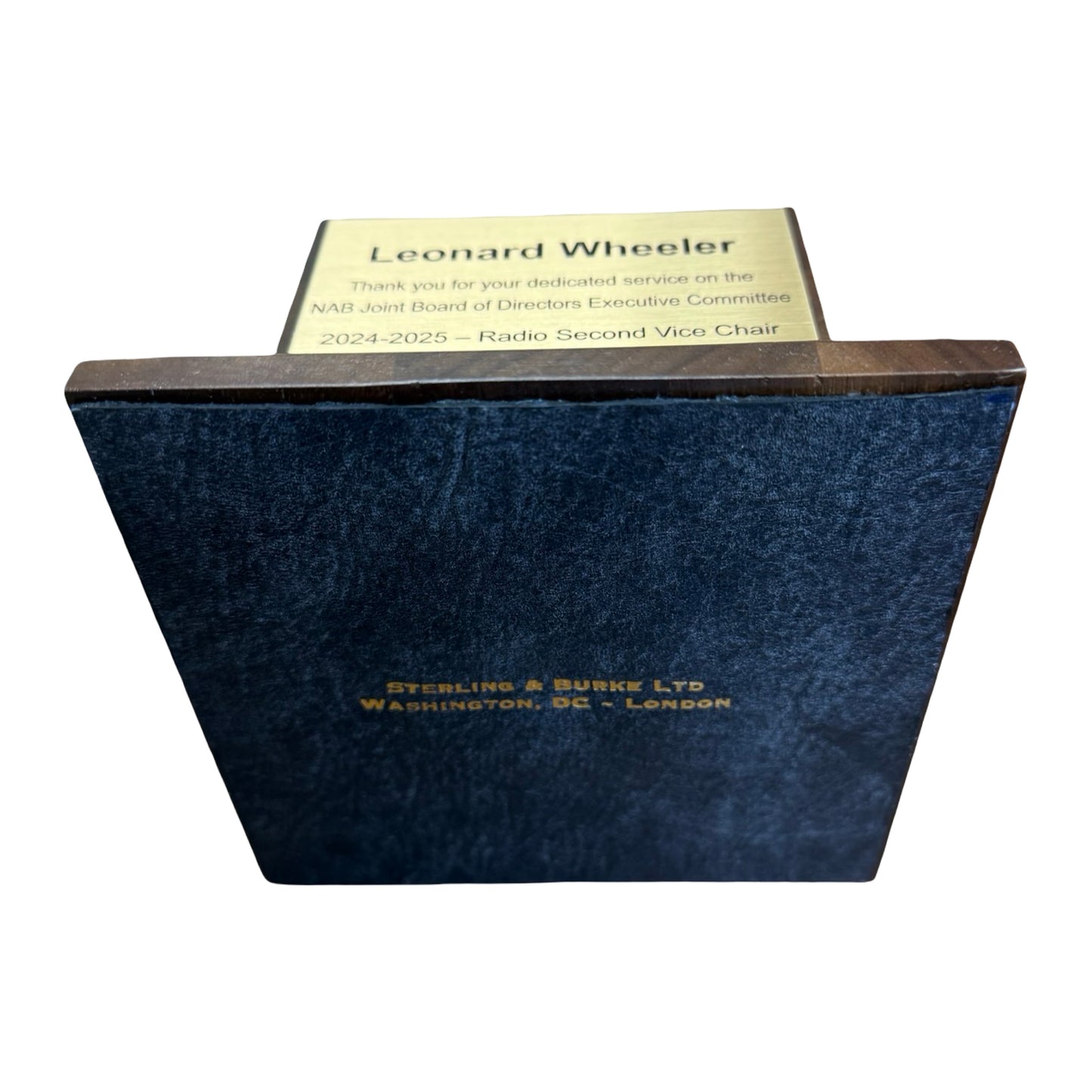 NAB |  2026 | Crystal Capitol Dome on Natural Walnut with Brass Plate