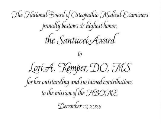 December 2026 | Bespoke Awards for NBOME | Pennsylvania