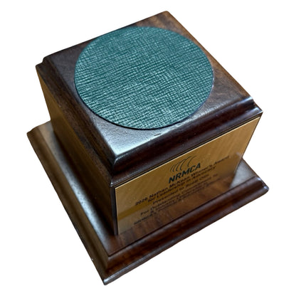 NRMCA | 2026 | Crystal US Capitol Dome Award with Engraved Plate on Natural Walnut Base