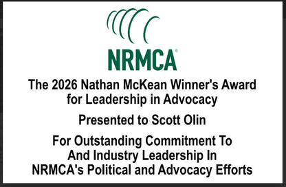 NRMCA | 2026 | Crystal US Capitol Dome Award with Engraved Plate on Natural Walnut Base