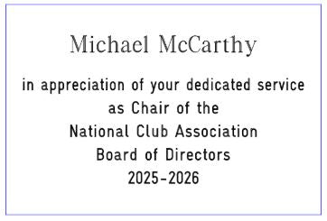 Waterford Crystal Capitol Dome Award on Walnut Base | Brass Plate Engraved | National Club Association | April 2026