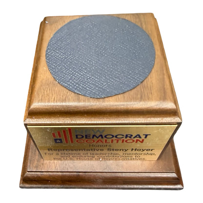 New Democrat Coalition | 2026 | Waterford Crystal Capitol Dome Award on Natural Walnut with Engraved Brass Plate