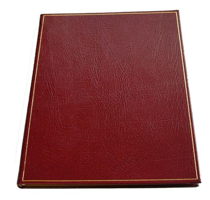 Leather Book with Gold on Cover | 10 by 8 inches  | Blank Pages | Charing Cross