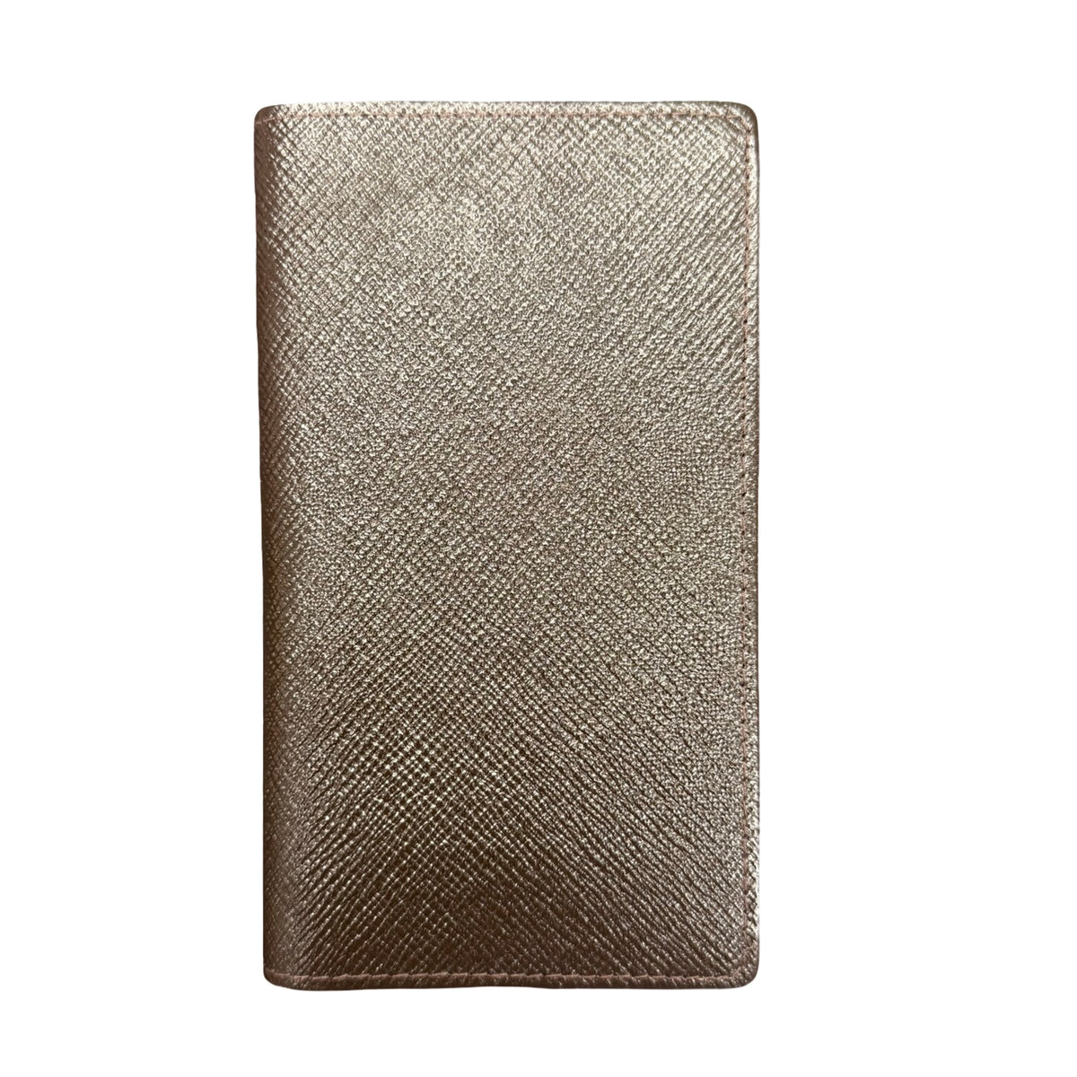GIFT: Orange | Crossgrain Leather Cover Notebook | 6x3 | Gold Logo | N63RL | Made in England