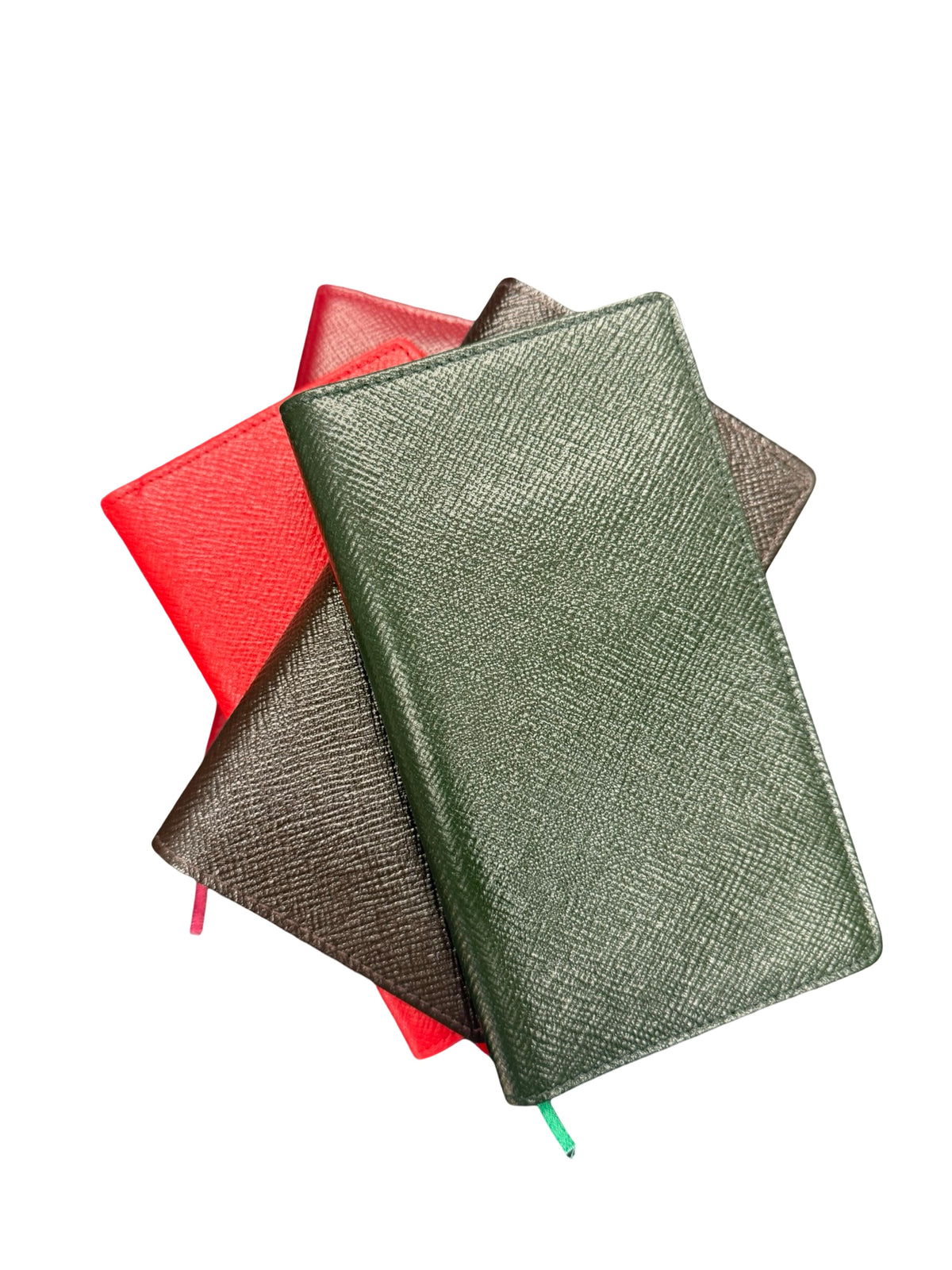GIFT: Orange | Crossgrain Leather Cover Notebook | 6x3 | Gold Logo | N63RL | Made in England