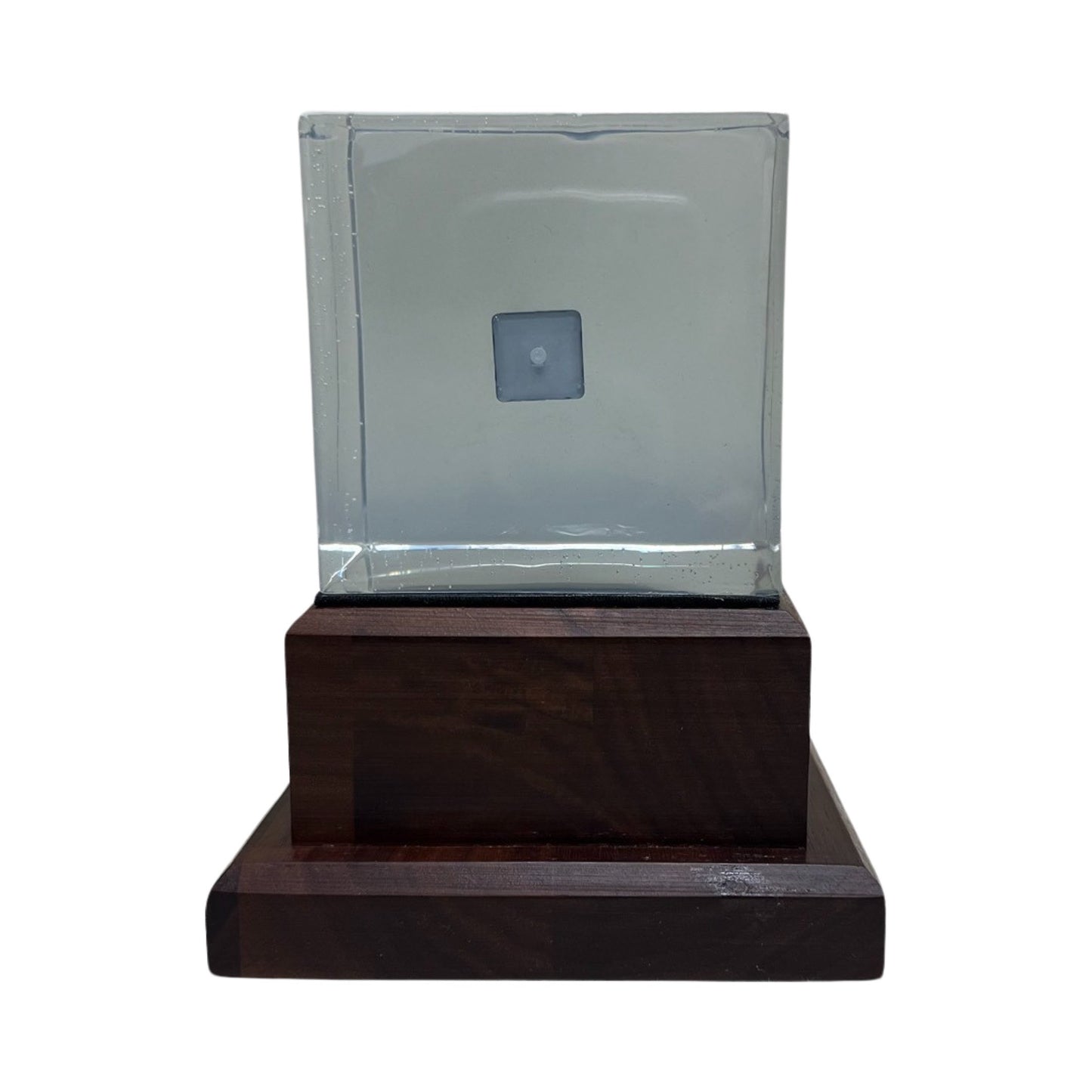 Ted, thank you for being our fan | Engraved Plate on Natural Walnut Base with Leather | Luxury, Archival Packaging