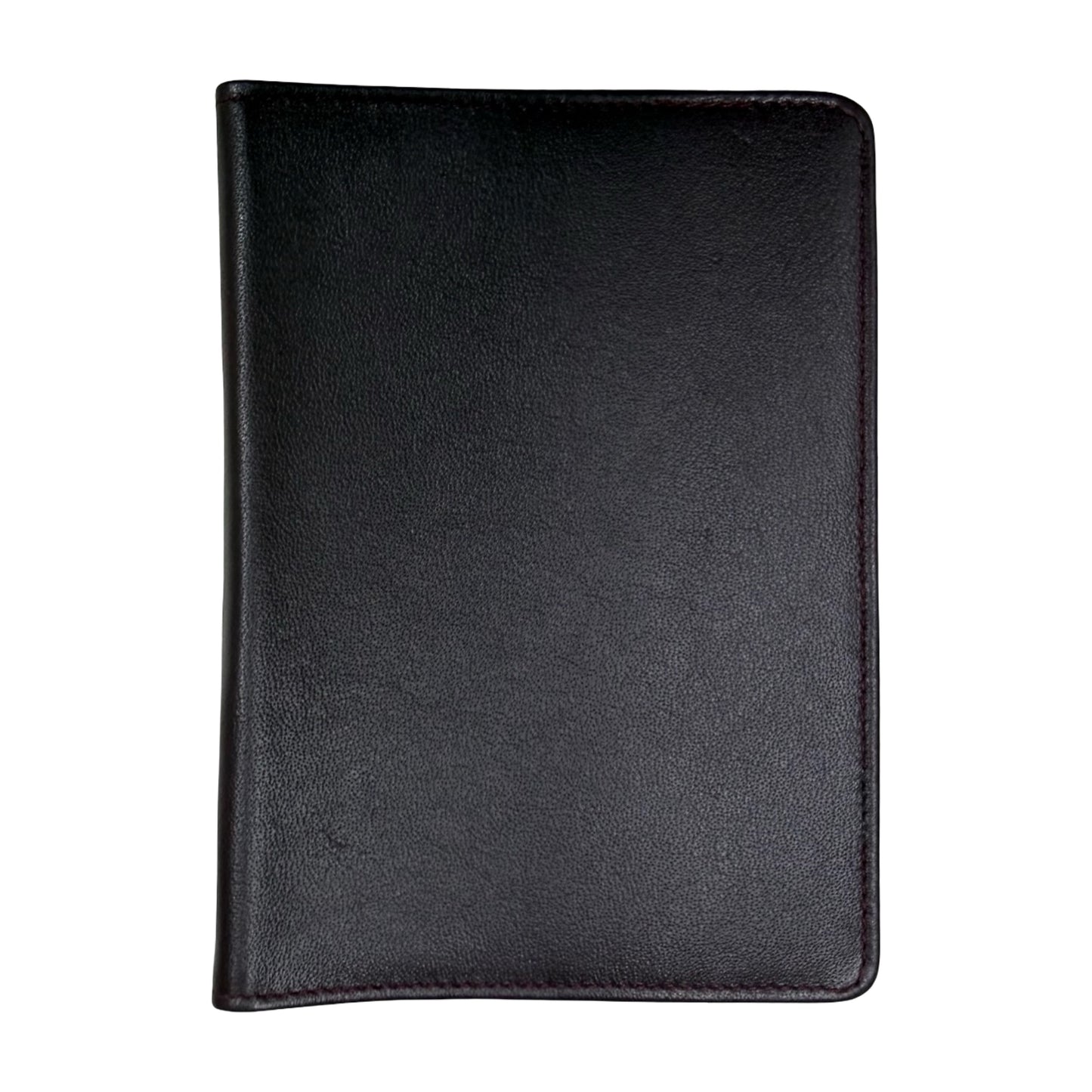 Gift: MM Passport Cover | Calf Leather | Bordeaux | Gold Initials | Made in England