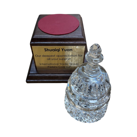 PERKINS COIE | Waterford Capitol Dome Award with Engraved Plate