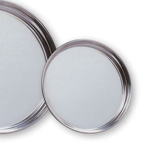 Pewter Tray Engraved | 4 Sizes | Simple Lip Edge Round Tray |  Solid Pewter | 4 Sizes | Finest Quality | Made in USA