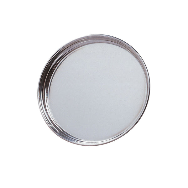 Pewter Tray Engraved | 4 Sizes | Simple Lip Edge Round Tray |  Solid Pewter | 4 Sizes | Finest Quality | Made in USA