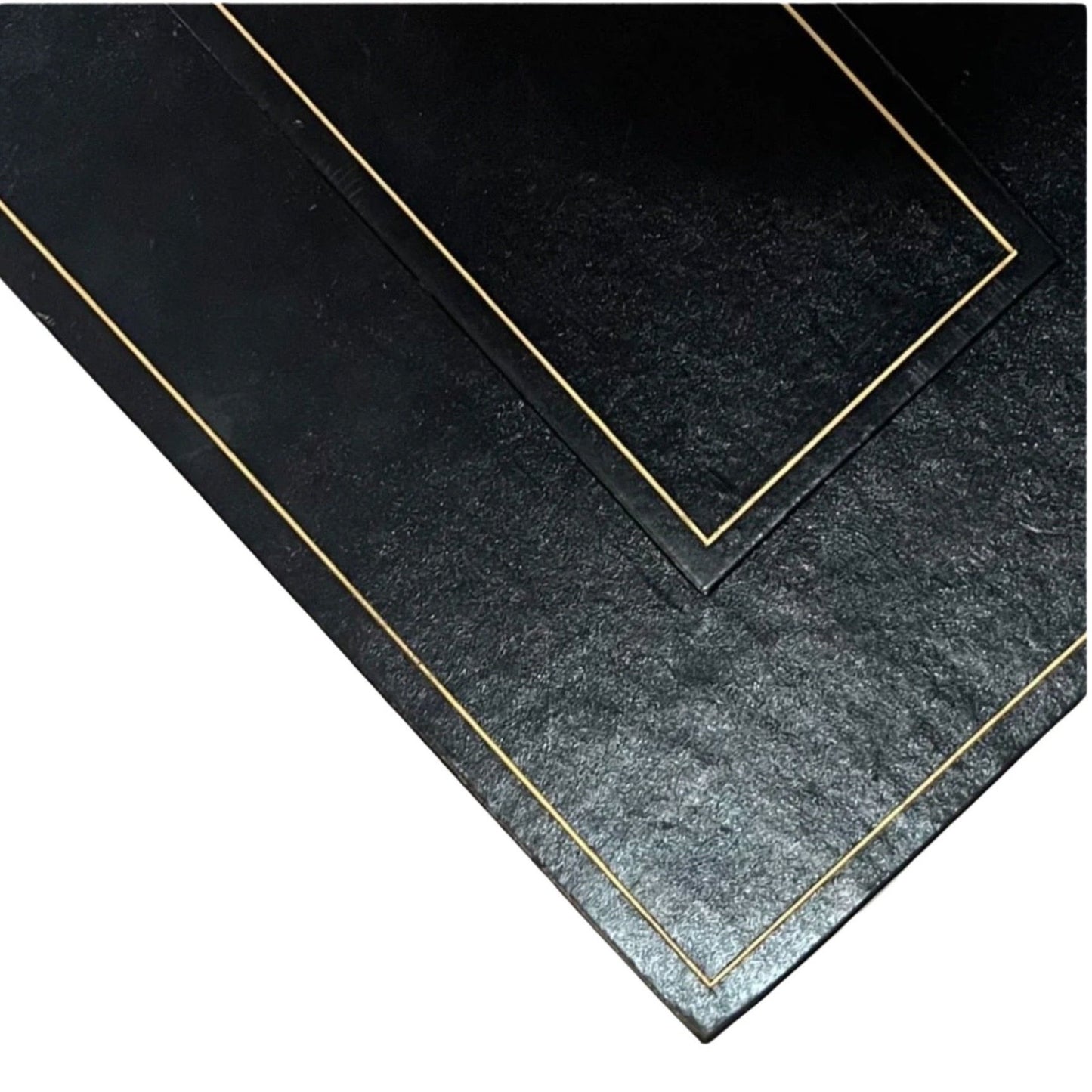 Leather Table Planner | Embassy Size | Place Arranger with Gold Tooling | 9 by 18" | Custom Production | Made in USA