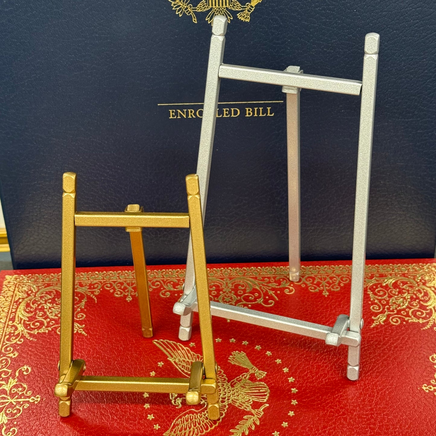 Mini Easels | Superior Quality | Gold Plate and Silver Plate | Presentation Stands