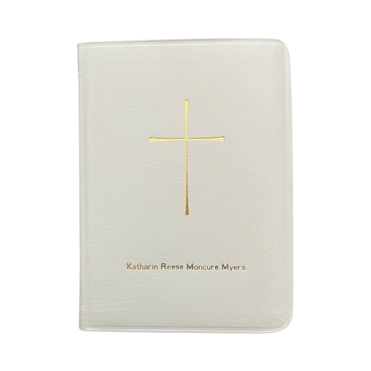 " Prayer Book | Stamped with Full Name |  Katharin Myers | Gold Stamp