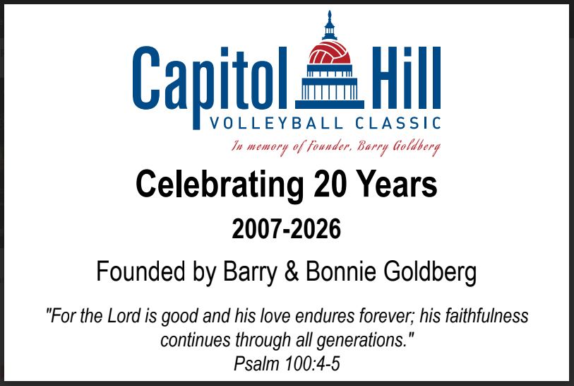CAPITOL HILL VOLLEYBALL CLASSIC 2026 | Crystal Capitol Dome on Natural Walnut with Photo Etched Text and Logo on Brass Plate