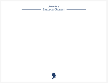 Gilbert Bespoke Stationery | Extra Large Correspondence Cards with Envelopes | Printing on Correspondence Cards and Blank Envelope Flap | Off Set Printing