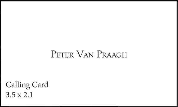 Bespoke Stationery | HALIFAX | Calling Cards | Hand Engraved