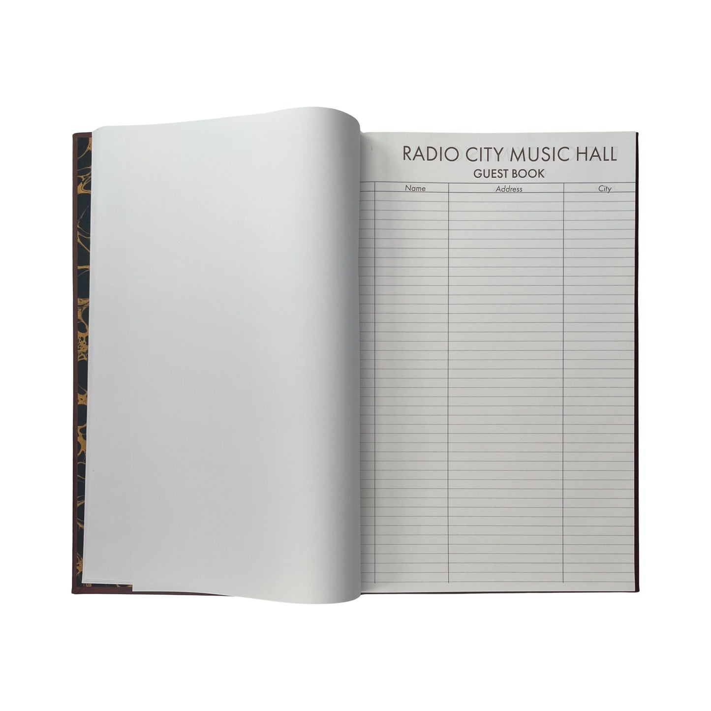 Custom Guest Book | Radio City Music Hall 2024 | Extra Large Format | Finest Quality