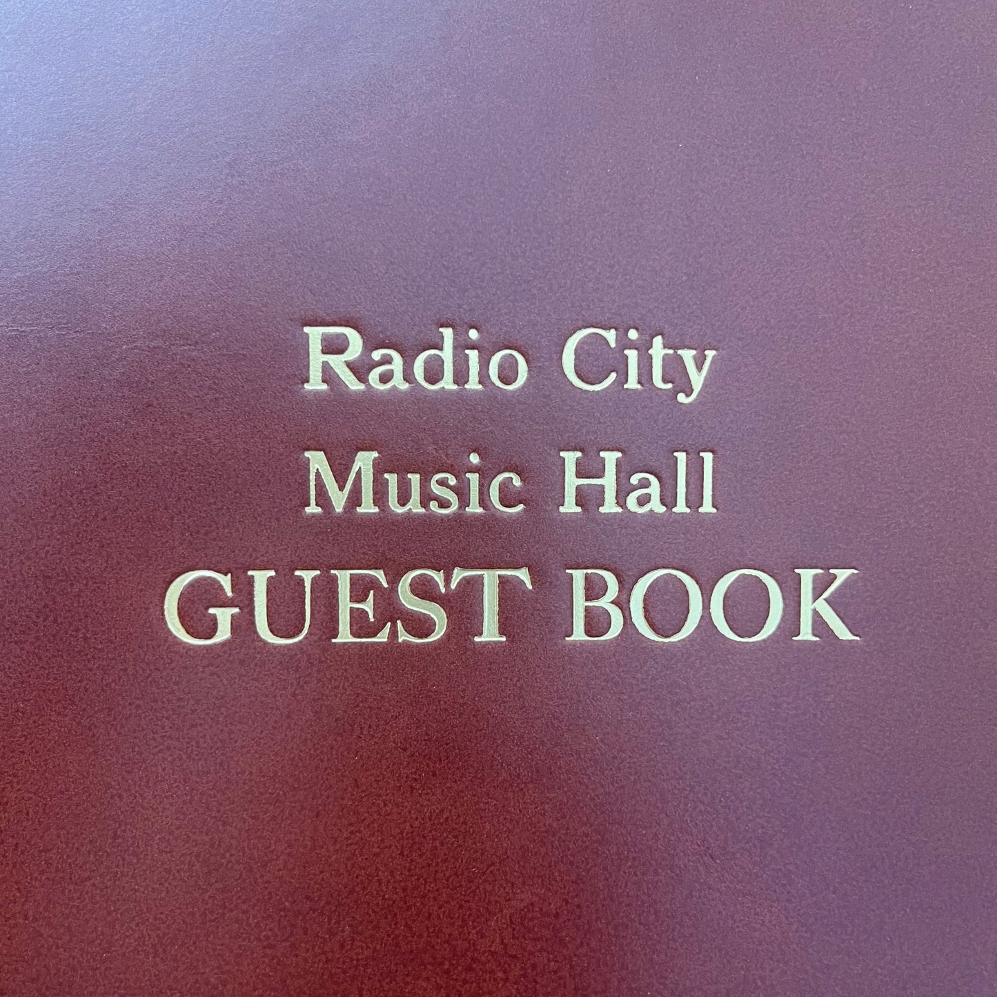 Custom Guest Book | Radio City Music Hall 2024 | Extra Large Format | Finest Quality