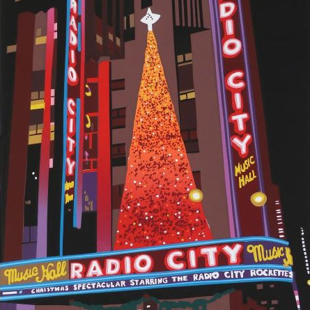 Custom Art | Radio City Music Hall | Corporate Art Sample | Commission Business Gift