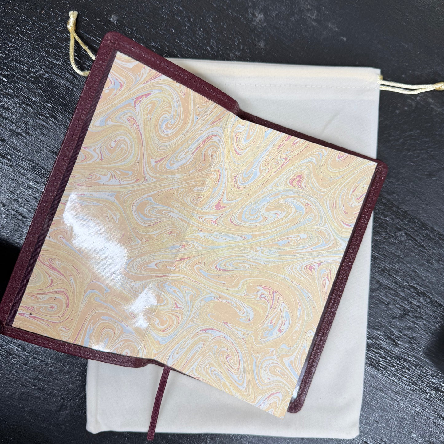 GIFT: P.A.N. | Crossgrain Leather Cover with Removable Notes | 6x3 | with Gold Stamping | N63RL