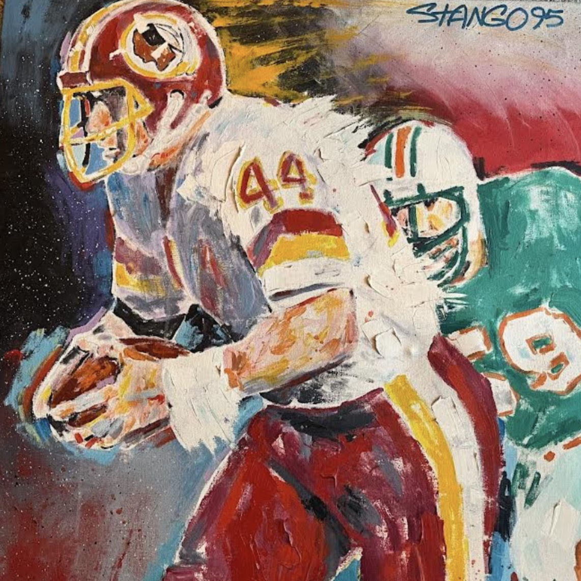 Painting by John Stango | Stango Gallery: American Football | Washington Redskins | USA Patriotic Artist | Washington, DC