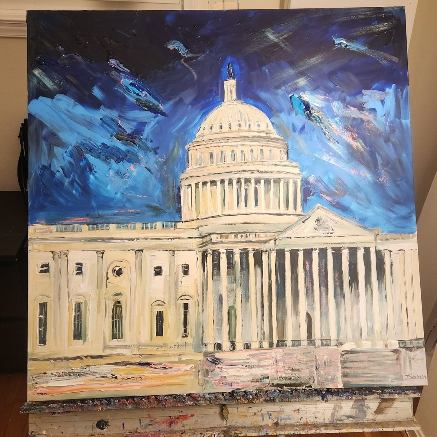 Sasim Paintings | Custom DC Art | Washington, DC Art | Original Oil and Acrylic on Canvas | Various Large Sizes