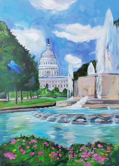 Sasim Paintings | Custom DC Art | Washington, DC Art | Original Oil and Acrylic on Canvas | Various Large Sizes