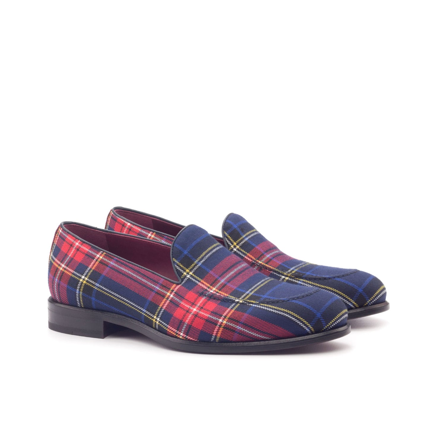 Custom Belgian Slipper Shoes | Tartan Plaid | Extraordinary Quality | MTO | Sterling & Burke Ltd