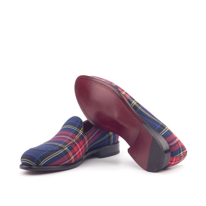 Custom Belgian Slipper Shoes | Tartan Plaid | Extraordinary Quality | MTO | Sterling & Burke Ltd