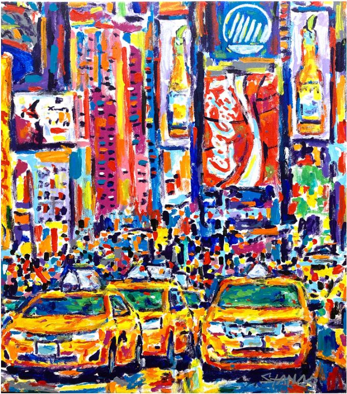 Painting by John Stango | Times Square, NYC IV | Gallery at Studio Burke, Washington, DC