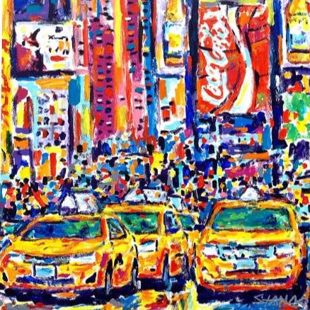 Painting by John Stango | Times Square, NYC IV | Gallery at Studio Burke, Washington, DC