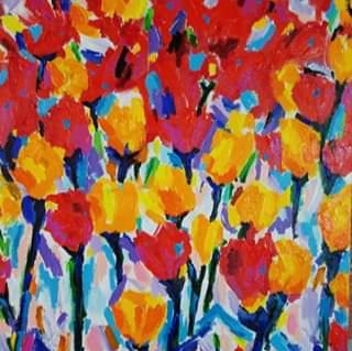 Stango Gallery: Flowers, Flowers, Flowers | We Want To See All The Flowers | Pop Art | Custom Contemporary Art | Gallery Burke DC