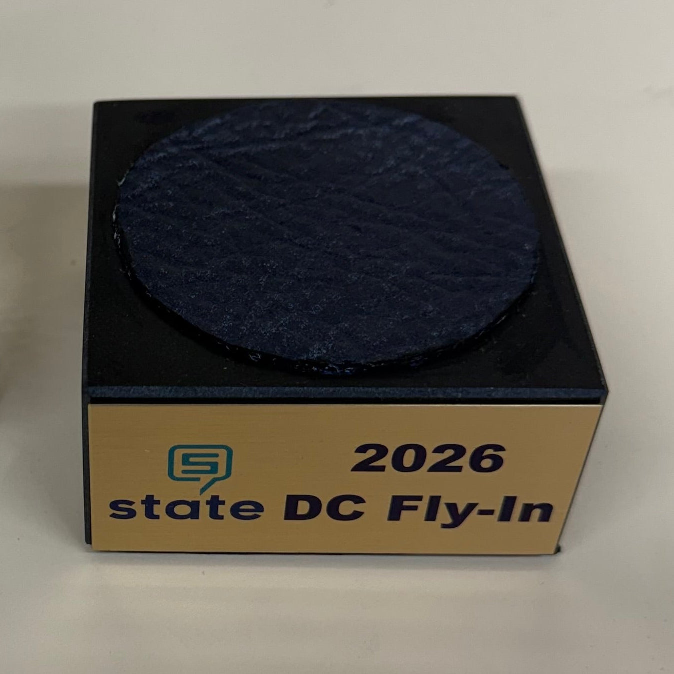 Paperweight Custom with Dandelion | Rectangular Dandelion Award on Marble Base with Engraved Plate | Handmade in USA