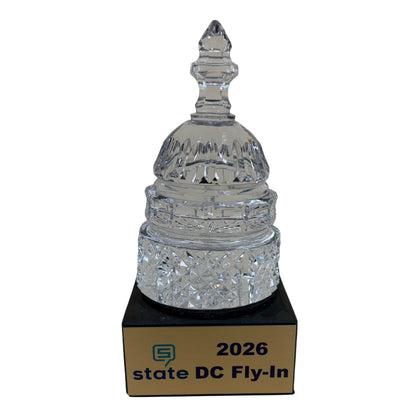 STATE DC Fly-in 2026 | Waterford Crystal Capitol Dome Award Gift on Marble Base