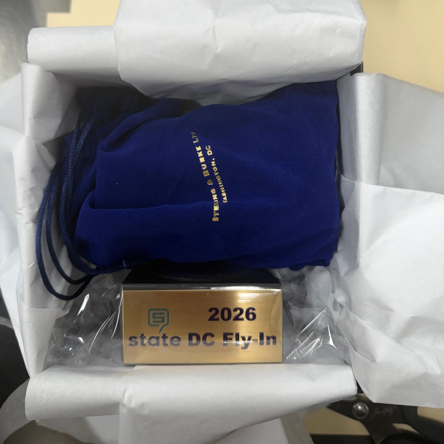 STATE DC Fly-in 2026 | Waterford Crystal Capitol Dome Award Gift on Marble Base