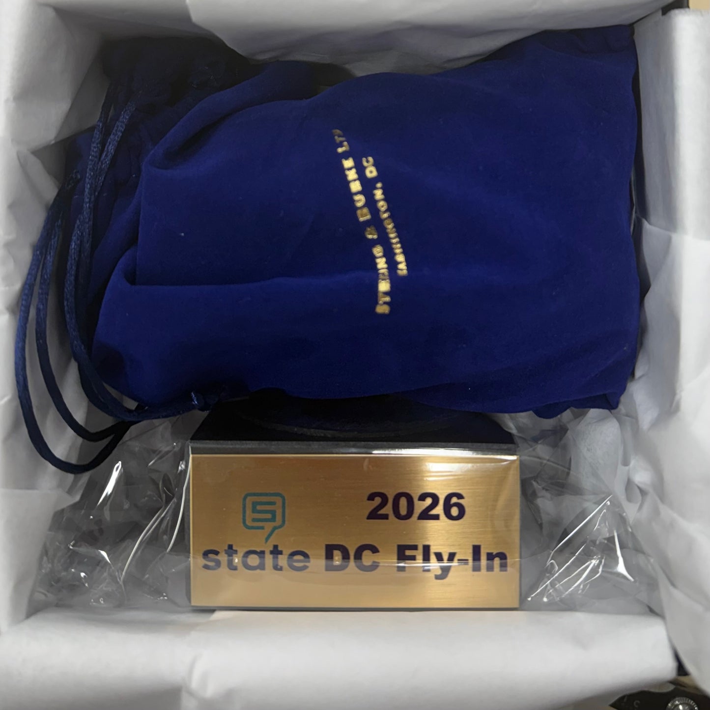 STATE DC Fly-in 2026 | Waterford Crystal Capitol Dome Award Gift on Marble Base
