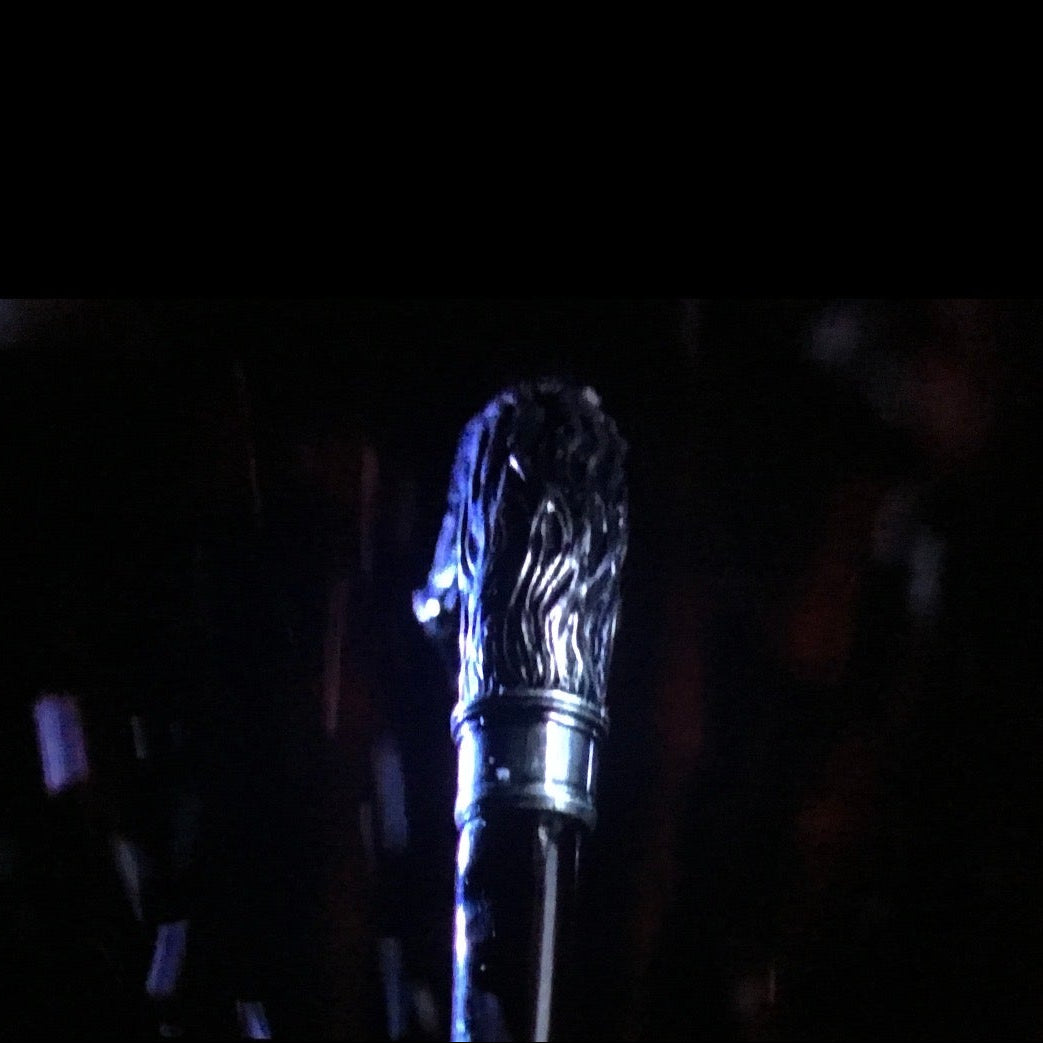 Bespoke Sterling Silver Handled Wolf Cane | Storm of the Century Replica | Made in England