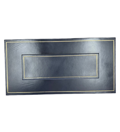 Leather Table Planner | Bespoke Production | Embassy Size | Navy Leather | Made in USA