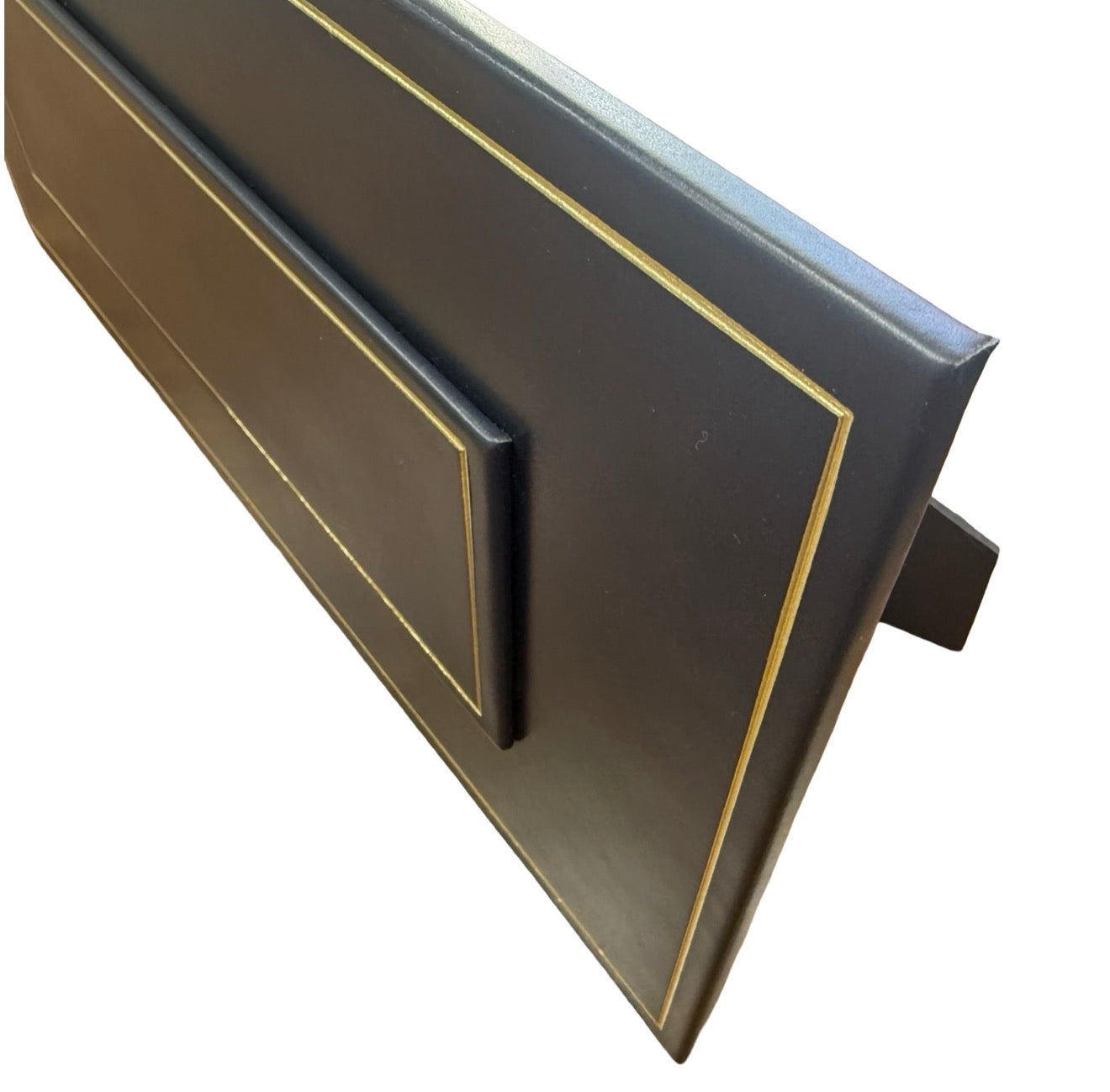 Leather Table Planner | Bespoke Production | Embassy Size | Navy Leather | Made in USA