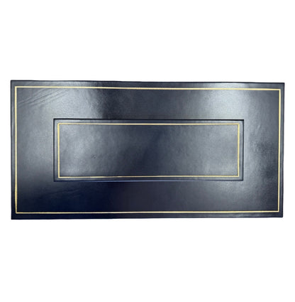 Leather Table Planner | Bespoke Production | Embassy Size | Navy Leather | Made in USA