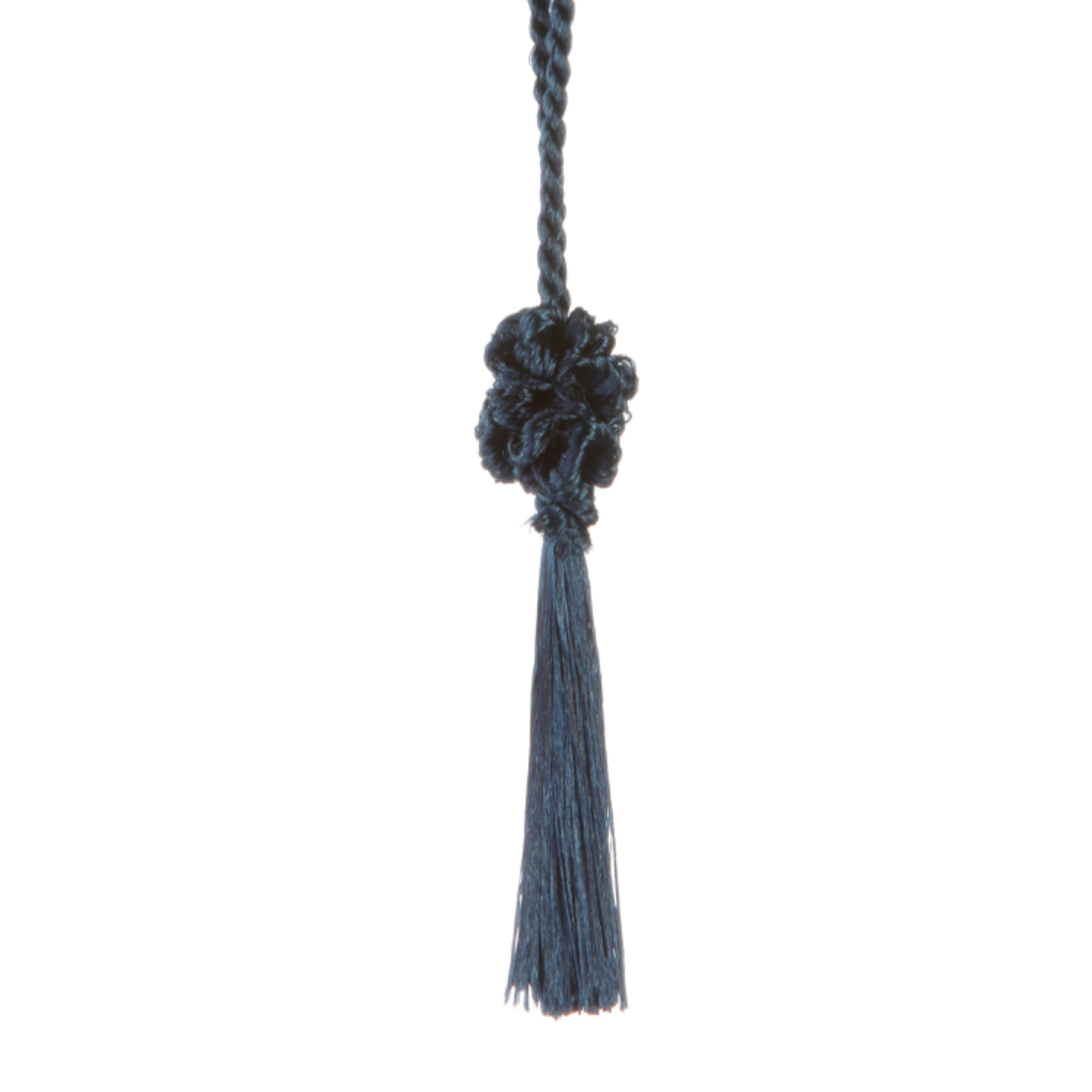 Orange-Ulster BOCES | Fancy Silk Tassel with Adjustable Ball | Small Tassel on Elastic Cord | For Program Cover Tassel