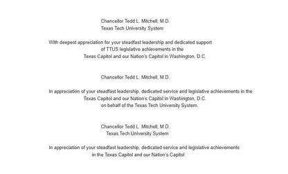 Waterford Crystal Capitol Dome Award on Walnut Base | Brass Plate Engraved | TEXAS TECH UNIV. | 2025