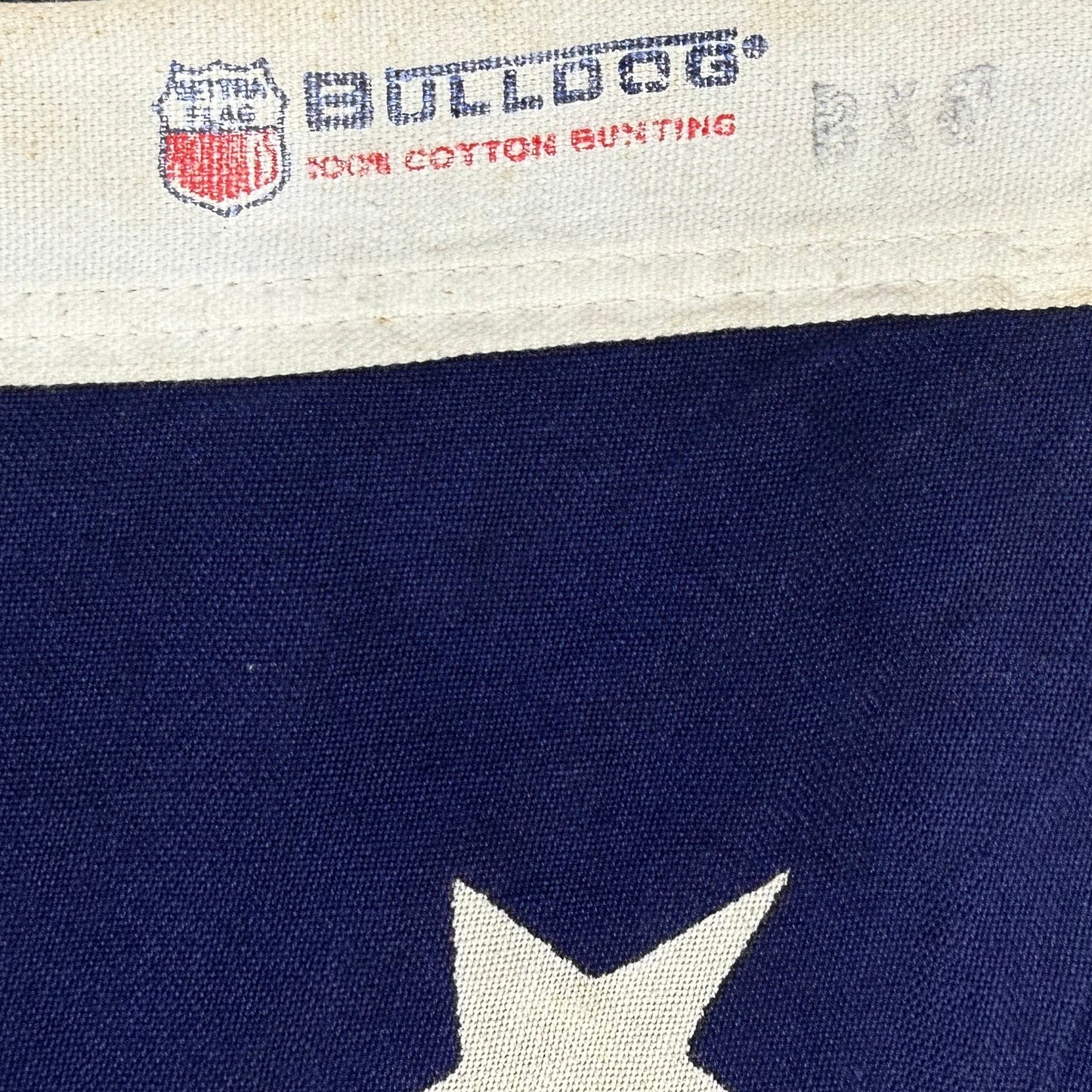 15 Star American Flag | Measuring 60.5 by 35.5 Inches | Vintage 1950's | All Cotton