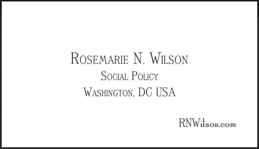 Proof: WILSON | Bespoke Stationery | LADIES CALLING CARD | Hand Engraved