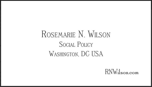 Proof: WILSON | Bespoke Stationery | LADIES CALLING CARD | Hand Engraved