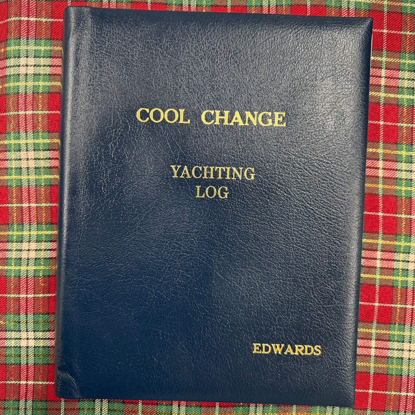 Yachting Log | Leather Bound | Hand Made in England | Gold Stamp Personalization
