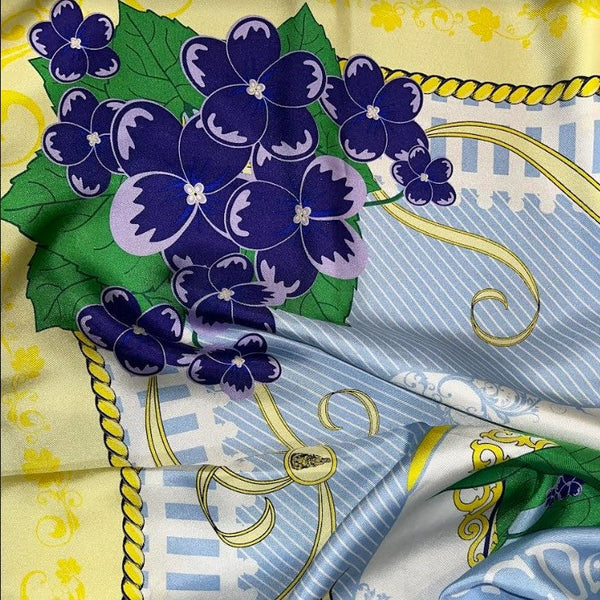 Custom Silk Scarf and Tie | Design Elements | Samples of Appealing Corporate Designs | Finest Quality | Hand Rolled Edges | Deposit Only