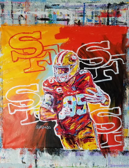 Painting by John Stango | Stango Gallery: American Football | San Francisco 49ers | USA Patriotic Artist | Washington, DC