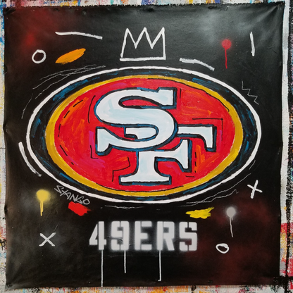 Painting by John Stango | Stango Gallery: American Football | San Francisco 49ers | USA Patriotic Artist | Washington, DC