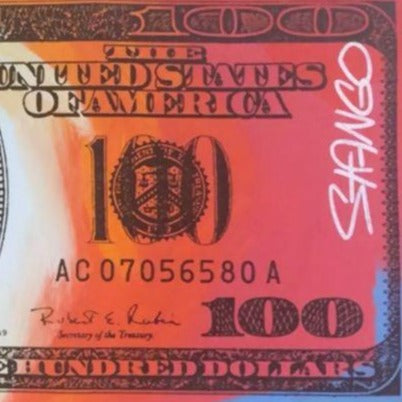Painting by John Stango | Benjamin Franklin 100 Dollar Bill | USA Patriotic Artist | Washington, DC |